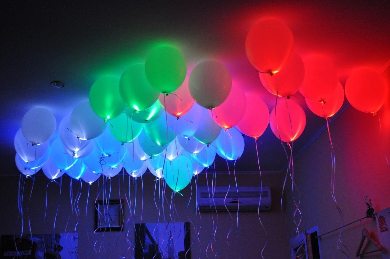 Светящиеся воздушные шары с подсветкой со светодиодами: конструкция, особенности и самостоятельная сборка